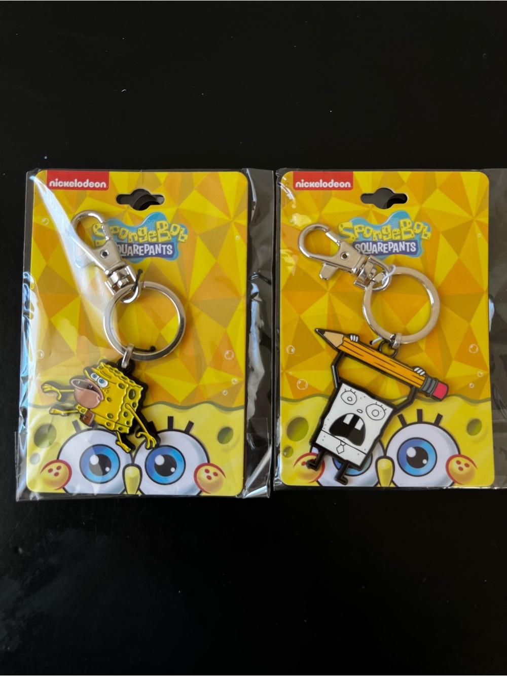 SpongeBob SquarePants Enamel Keychain Bundle - Primitive Sponge & DoodleBob Set